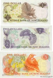 1 au 5 Dollars Lot NEW ZEALAND  1981 P.169 à 171 UNC