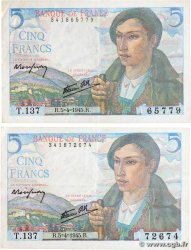 5 Francs BERGER Lot FRANCE  1945 F.05.06 TTB+