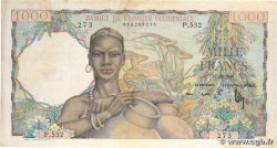 1000 Francs FRENCH WEST AFRICA (1895-1958)  1948 P.42 F+