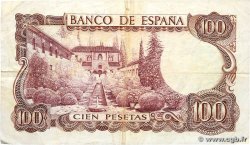 100 Pesetas Remplacement ESPAGNE  1970 P.152ar TB