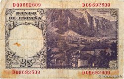 25 Pesetas ESPAGNE  1946 P.130a TB