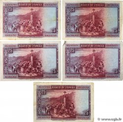 25 Pesetas Lot SPAIN  1928 P.074b F