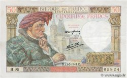 50 Francs JACQUES CŒUR FRANCE  1941 F.19.12