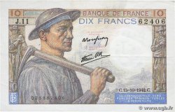 10 Francs MINEUR FRANCE  1942 F.08.04