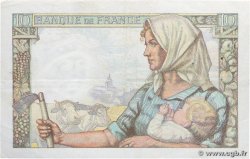 10 Francs MINEUR FRANCE  1942 F.08.04 VF