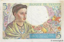 5 Francs BERGER FRANCE  1943 F.05.05 VF