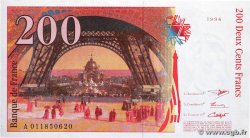 200 Francs EIFFEL FRANCIA  1996 F.75.02 SPL