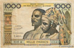 1000 Francs WEST AFRICAN STATES  1971 P.103Ah