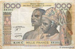 1000 Francs WEST AFRICAN STATES  1977 P.303Cn