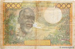 1000 Francs WEST AFRICAN STATES  1977 P.303Cn VG