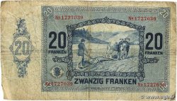 20 Francs LUXEMBOURG  1929 P.37a VG