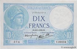 10 Francs MINERVE modifié FRANCE  1939 F.07.03