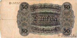 50 Reichsmark GERMANY  1924 P.177 F