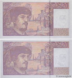 20 Francs DEBUSSY à fil de sécurité Consécutifs FRANCE  1991 F.66bis.02 UNC-