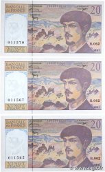 20 Francs DEBUSSY Modifié Lot FRANCE  1997 F.66ter.02 UNC