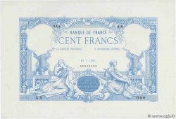 100 Francs type 1882 - À filigrane dégagé Épreuve FRANCE  1882 F.A48.E SPL+
