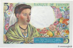 5 Francs BERGER FRANKREICH  1943 F.05.03 ST