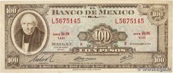 100 Pesos MEXICO  1972 P.061h