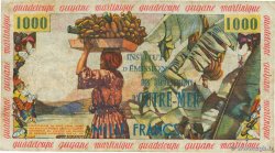 10 Nouveaux Francs sur 1000 Francs Pêcheur FRENCH ANTILLES  1960 P.02 S