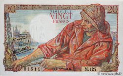 20 Francs PÊCHEUR FRANCIA  1944 F.13.09 FDC