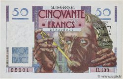 50 Francs LE VERRIER FRANCE  1949 F.20.12