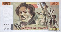 100 Francs DELACROIX modifié FRANCE  1989 F.69.13c