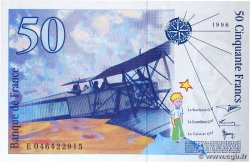 50 Francs SAINT-EXUPÉRY modifié FRANCE  1996 F.73.03 NEUF