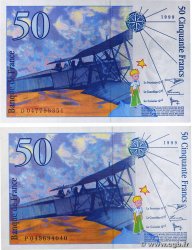 50 Francs SAINT-EXUPÉRY modifié Lot FRANCE  1999 F.73.05 UNC-