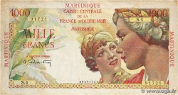 1000 Francs Union Française MARTINIQUE  1946 P.33