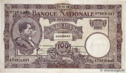 100 Francs BELGIUM  1926 P.095