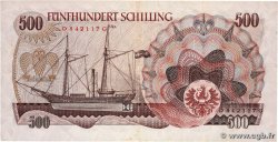 500 Schilling AUSTRIA  1965 P.139a VF