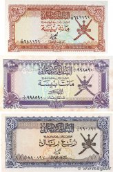 100 à 200 Baisa Lot OMAN  1977 P.13a, P.14 et P.15a fVZ