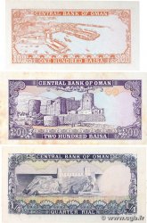 100 à 200 Baisa Lot OMAN  1977 P.13a, P.14 et P.15a fVZ