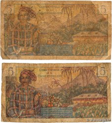 5 Francs Bougainville Lot AFRIQUE ÉQUATORIALE FRANÇAISE  1946 P.20B G