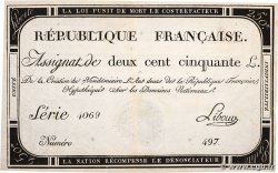 250 Livres FRANCIA  1793 Ass.45a MBC+