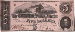 5 Dollars CONFEDERATE STATES OF AMERICA Richmond 1862 P.51c