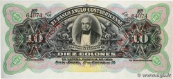 10 Colones Spécimen COSTA RICA  1917 PS.123s3