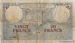 20 Francs MAROC  1945 P.18b B