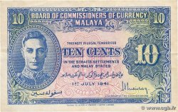 10 Cents MALAYA  1941 P.08 TTB