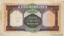 10 Pounds LIBIA  1963 P.27 BC