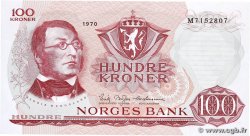 100 Kroner NORVÈGE  1970 P.38d SPL