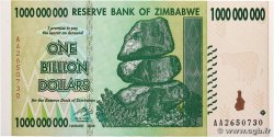 1 Billion Dollars ZIMBABWE  2008 P.83 UNC