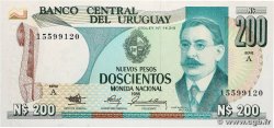 200 Nuevos Pesos URUGUAY  1986 P.066a FDC