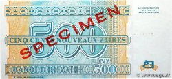 500 Nouveaux Zaïres Spécimen ZAÏRE  1995 P.65s FDC