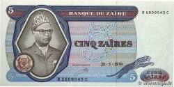 5 Zaïres ZAIRE  1979 P.22a UNC-