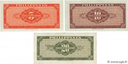 5, 10, 20 Centavos Lot PHILIPPINES  1942 P.126, P.128 et P.130b UNC-