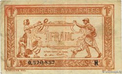 1 Franc TRÉSORERIE AUX ARMÉES 1917 FRANCE  1917 VF.03.08