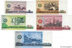 5 au 100 Mark Lot GERMAN DEMOCRATIC REPUBLIC  1975 P.27 au P.31 UNC