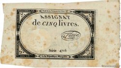 5 Livres FRANCE  1793 Ass.46a