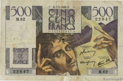 500 Francs CHATEAUBRIAND FRANCE  1946 F.34.04